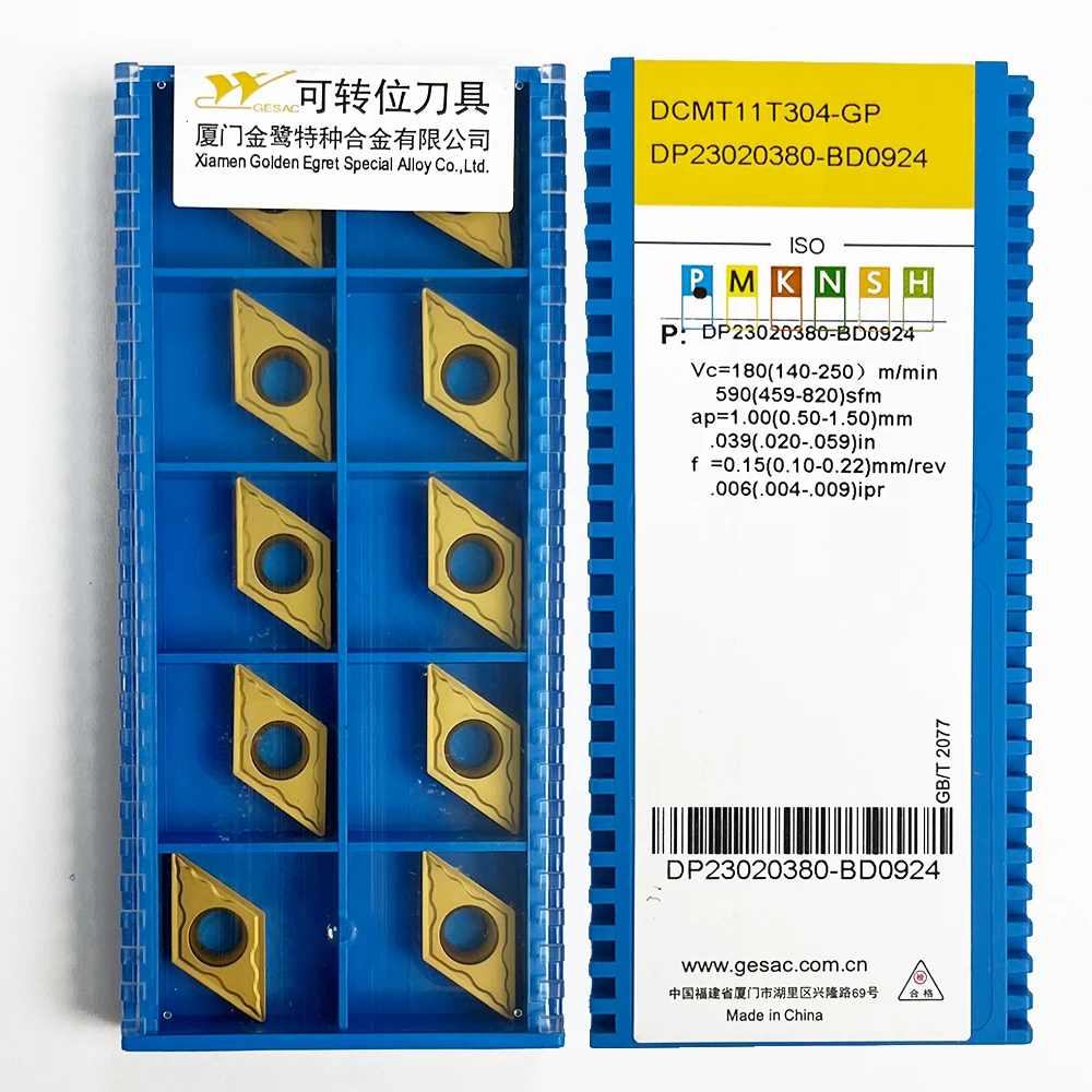 

HUAZHICHUN DCMT11T304-GP GP1115 High Quality Metal Turning Tool Carbide Insert CNC Milling Insert