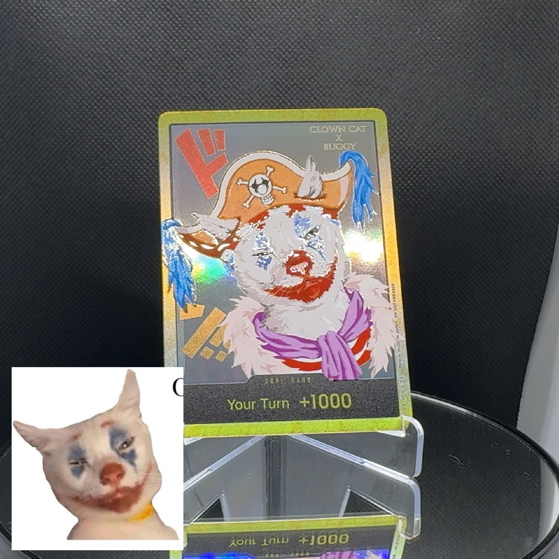 One Piece TCG OPCG English DON card Cat Luffy Zoro Sanji Chopper Robin Franky Ace Buggy Doflamingo Law Домашняя карта Proxy Don Card (art.: 3920d09ae4f8a) - 3920d09ae4f8a