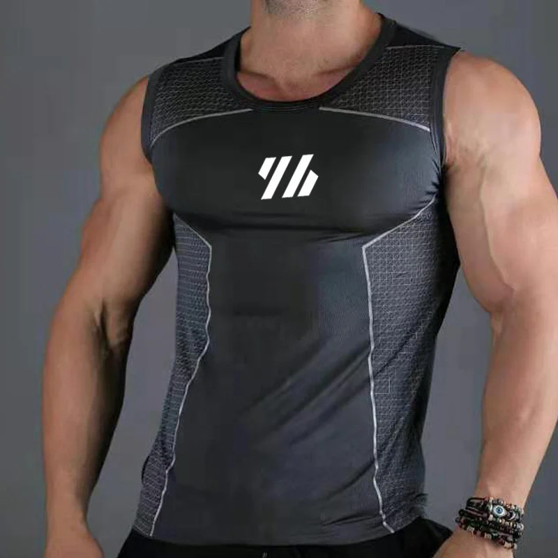 Camiseta de Malla Transpirable sin Mangas para Hombre, Camisa de Tirantes para Gimnasio y Fitness