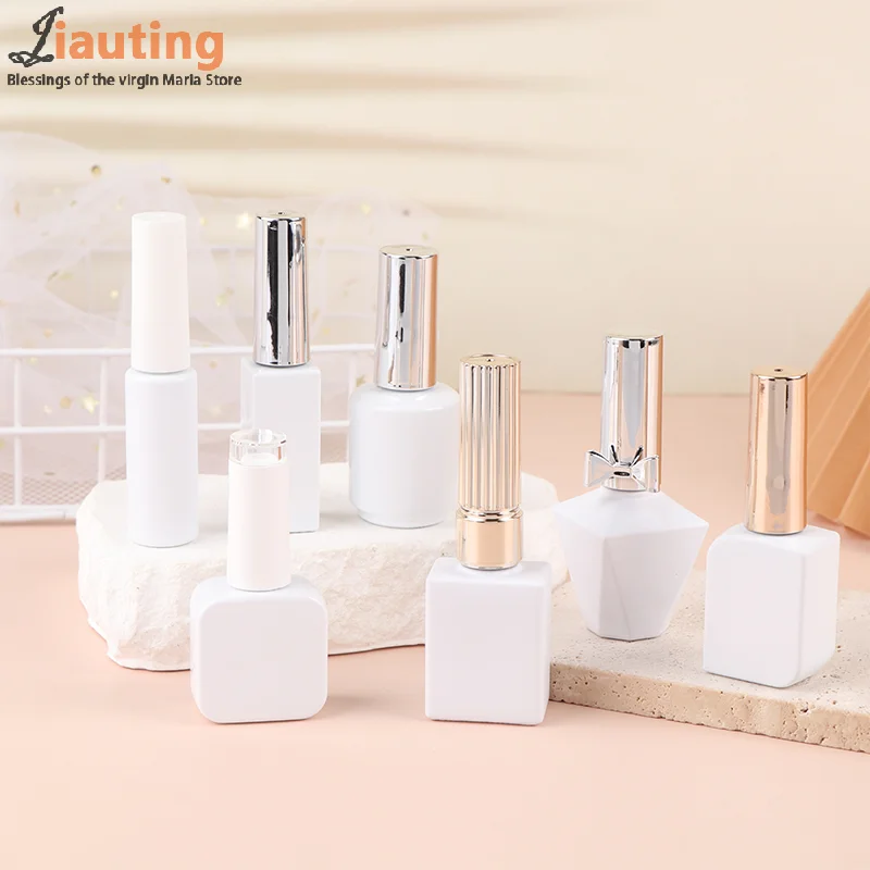 Пустая стеклянная бутылочка для гель-лака ногтей 8/10/12/15 мл