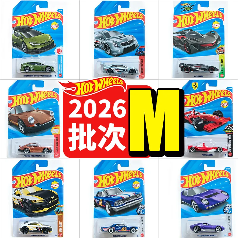 Фото Коллекционная модель автомобиля Hot Wheels из литого металла, серия 26M: Ferrari F1, Mercedes, Audi, Toyota. Модель C4982 для взрослых. №1