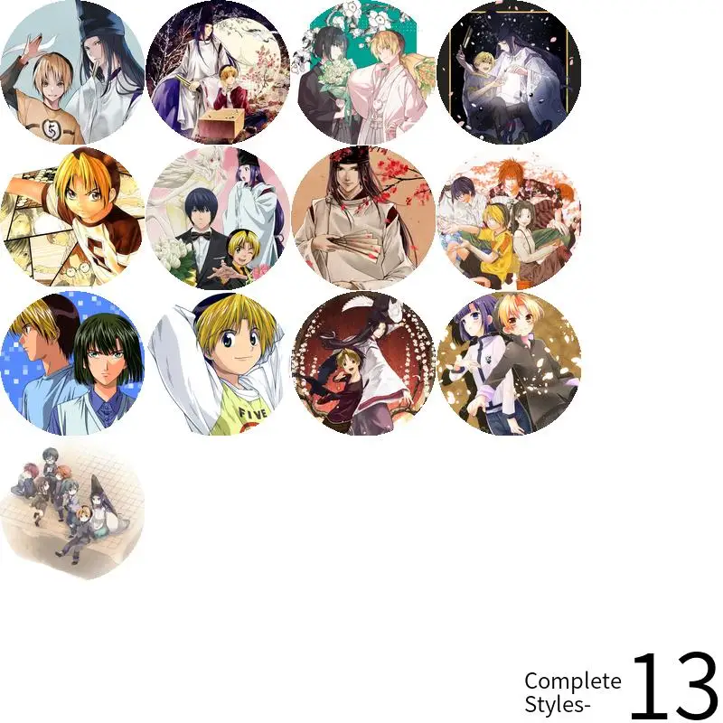 Hikaru no Go Shindou Touya Akir аниме персонаж игры мягкая кнопка значок брошь якорь