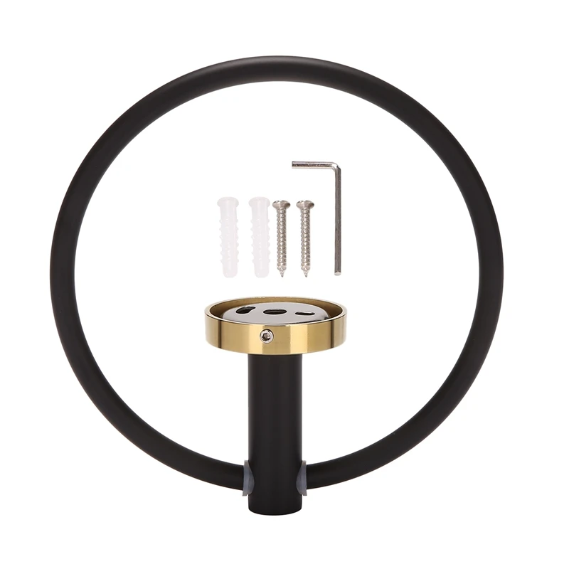 

Towel Ring Hand Towel Holder For Bathroom Hand Towel Racks Wall Mount Bathroom Hardware Simple Round Towel Hanger