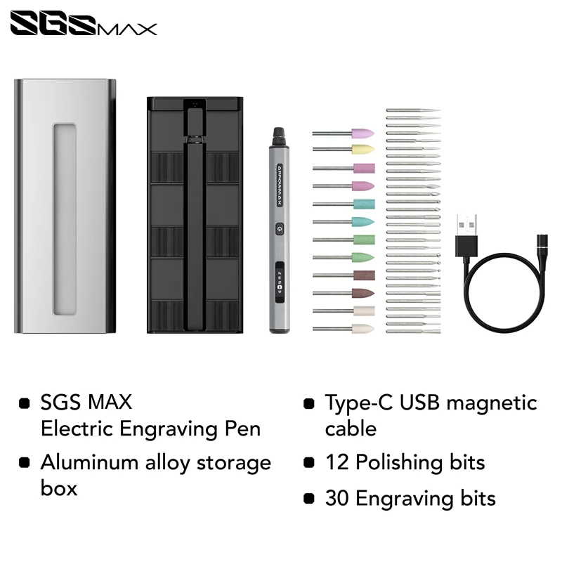 

Гравировальная ручка ARROWMAX, электрическая мини-шлифовальная машина, беспроводной вращающийся инструмент с 42 битами для поделок, ювелирных изделий, резьбы по дереву, стеклу, SGS Max