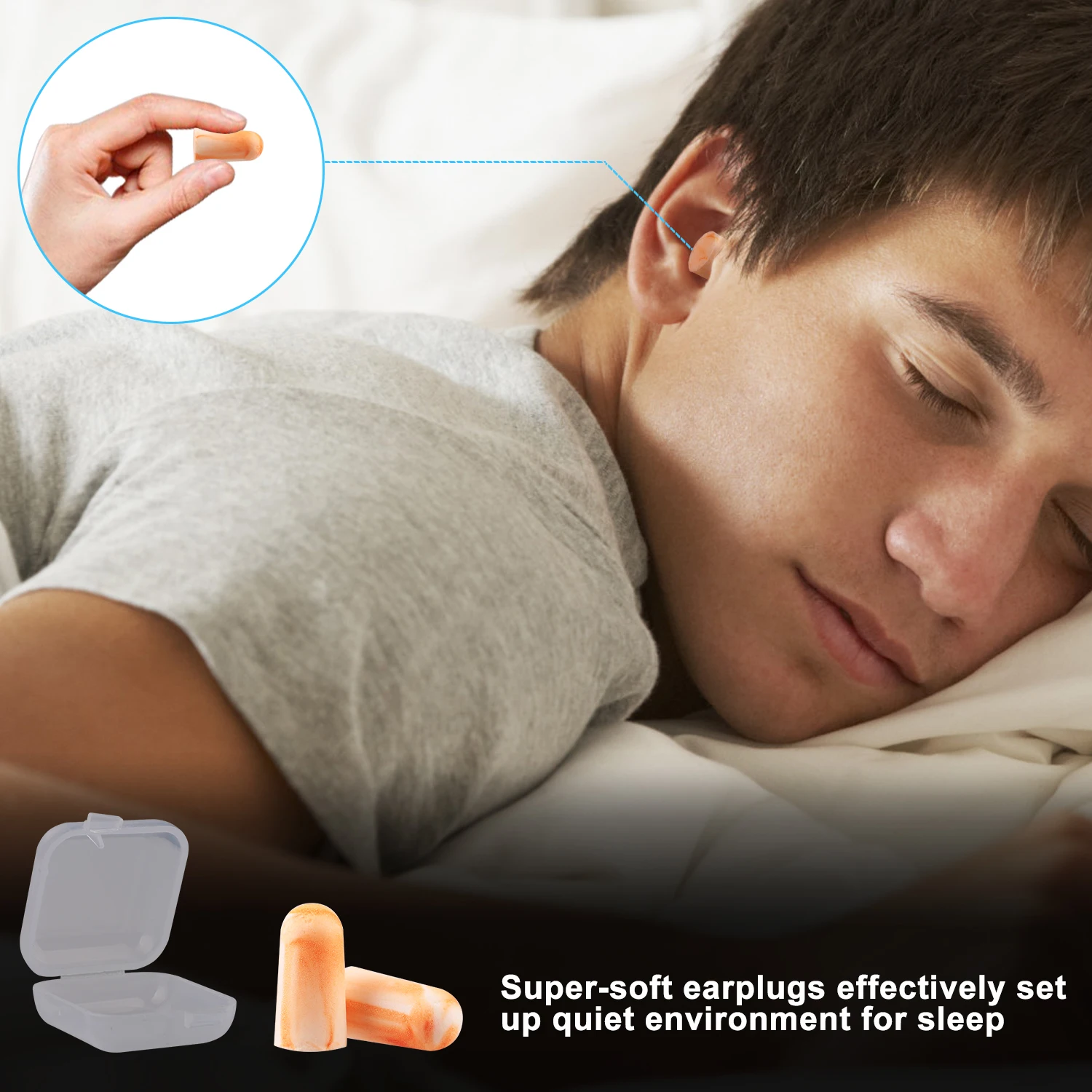 

10Pairs Soft Foam Ear Plugs ear protection Earplugs anti-noise sleeping plugs for travel foam soft noise reduction