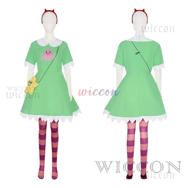 Косплей костюм Звезда Бабочка зеленый