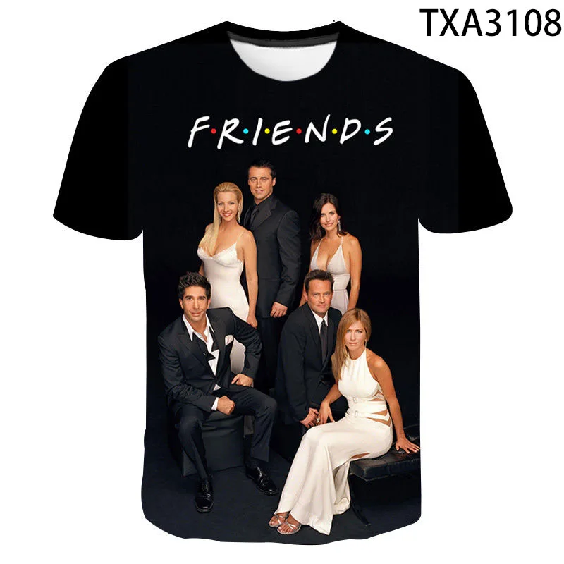 

Friends 3D Print T-Shirt Men's Women's Children's Short Sleeve Harajuku T-Shirt Funny Friends TV Drama Casual Cool T-Shirt