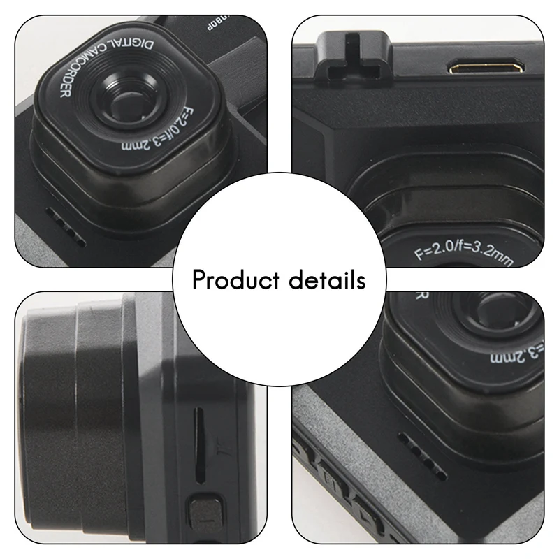 Автомобильный видеорегистратор AU04 Full HD 1080P 3 0 дюйма FH06 G-сенсор