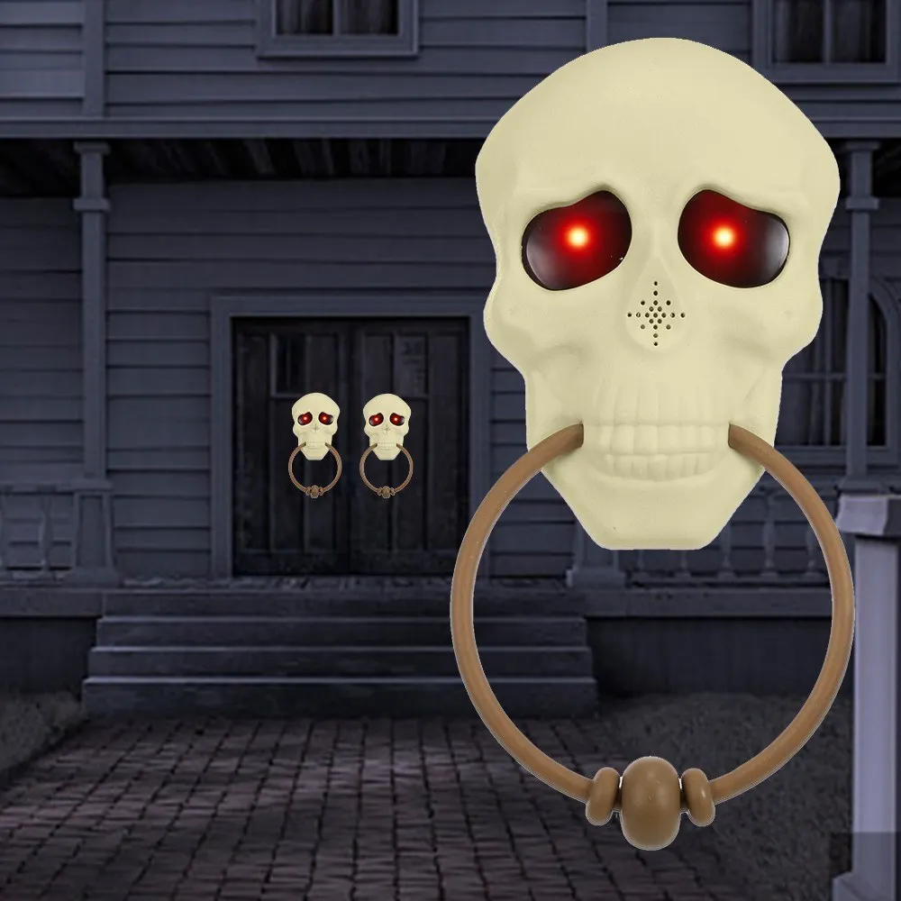 Вампир дверной звонок украшение. Звуки хэллоуина. Звонок хэллоуина. Страшный дверной звонок. Кричащий череп голосовое управление красные светодиодные глаза.