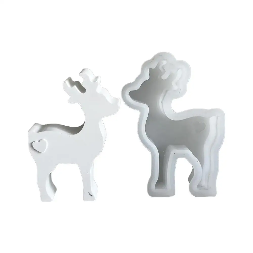 НОВАЯ 2-размерная рождественская свеча с ароматом оленя силиконовая форма для