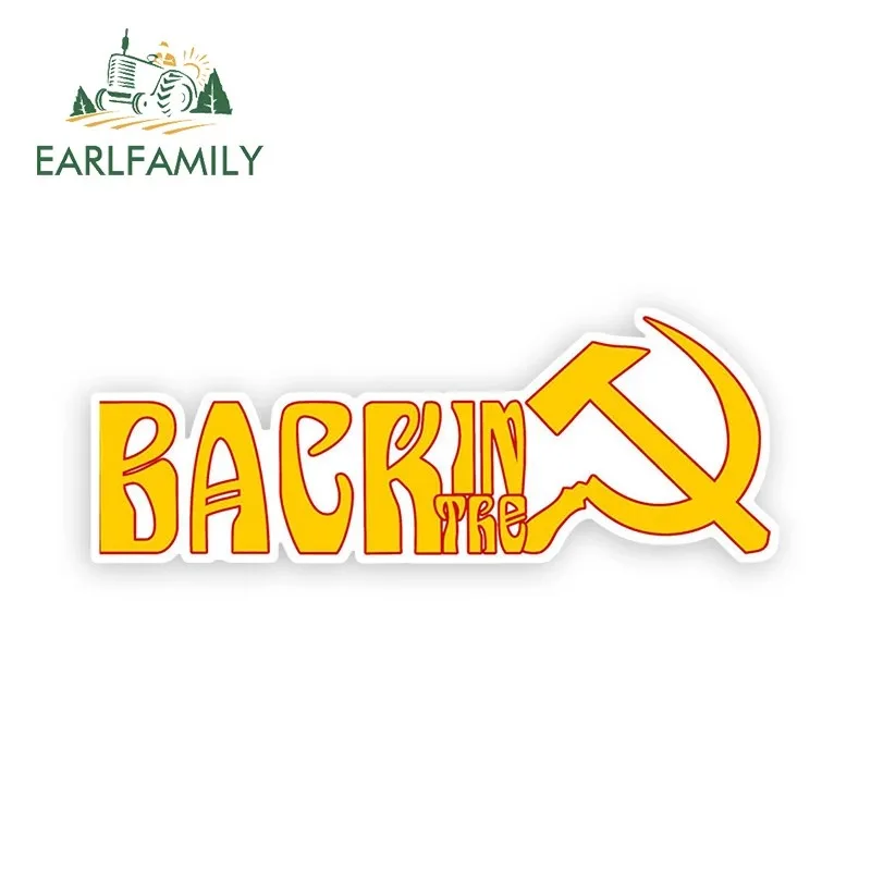 

EARLFAMILY 13 см автомобильные наклейки для Сталина, СССР, СССР, Че Гевары, Ретро виниловый RV JDM, искусственный фургон, декор для фургона