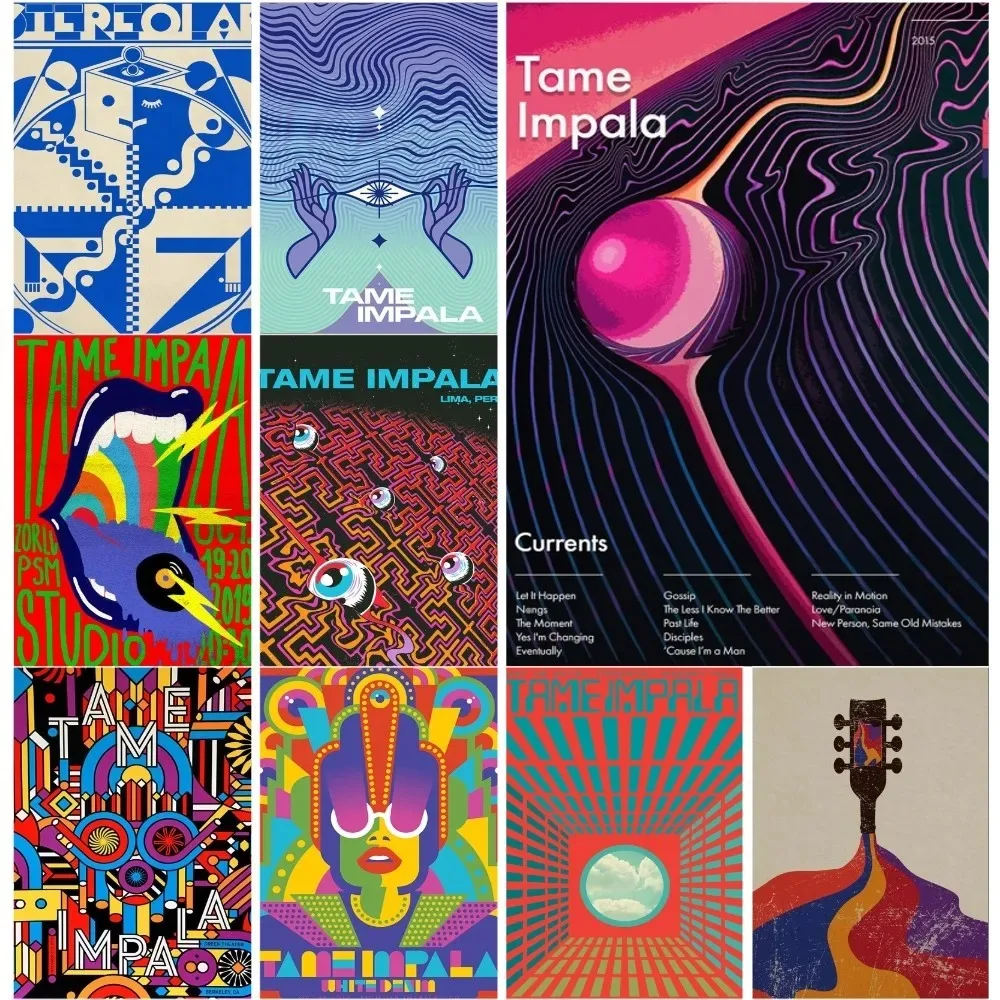 Современный стиль Tame Impala постер печать на холсте для спальни настенная живопись