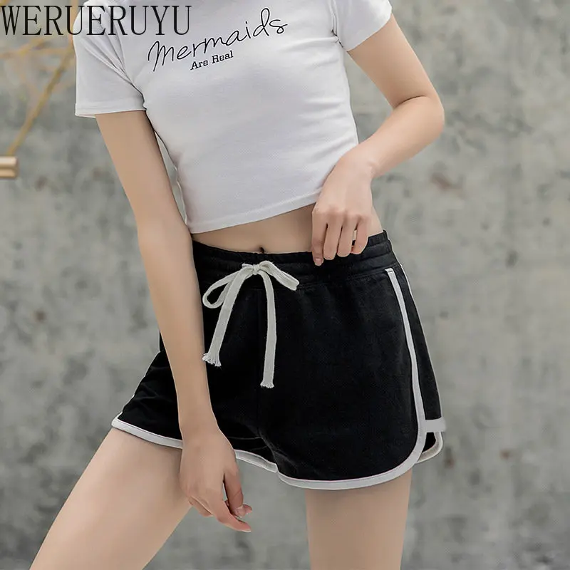 

Casual High Waist Yoga Mini Shorts Summer Streetwear Clothes for Women Black White Pink Gray Loose Short Hot Pants 2023 Woman
