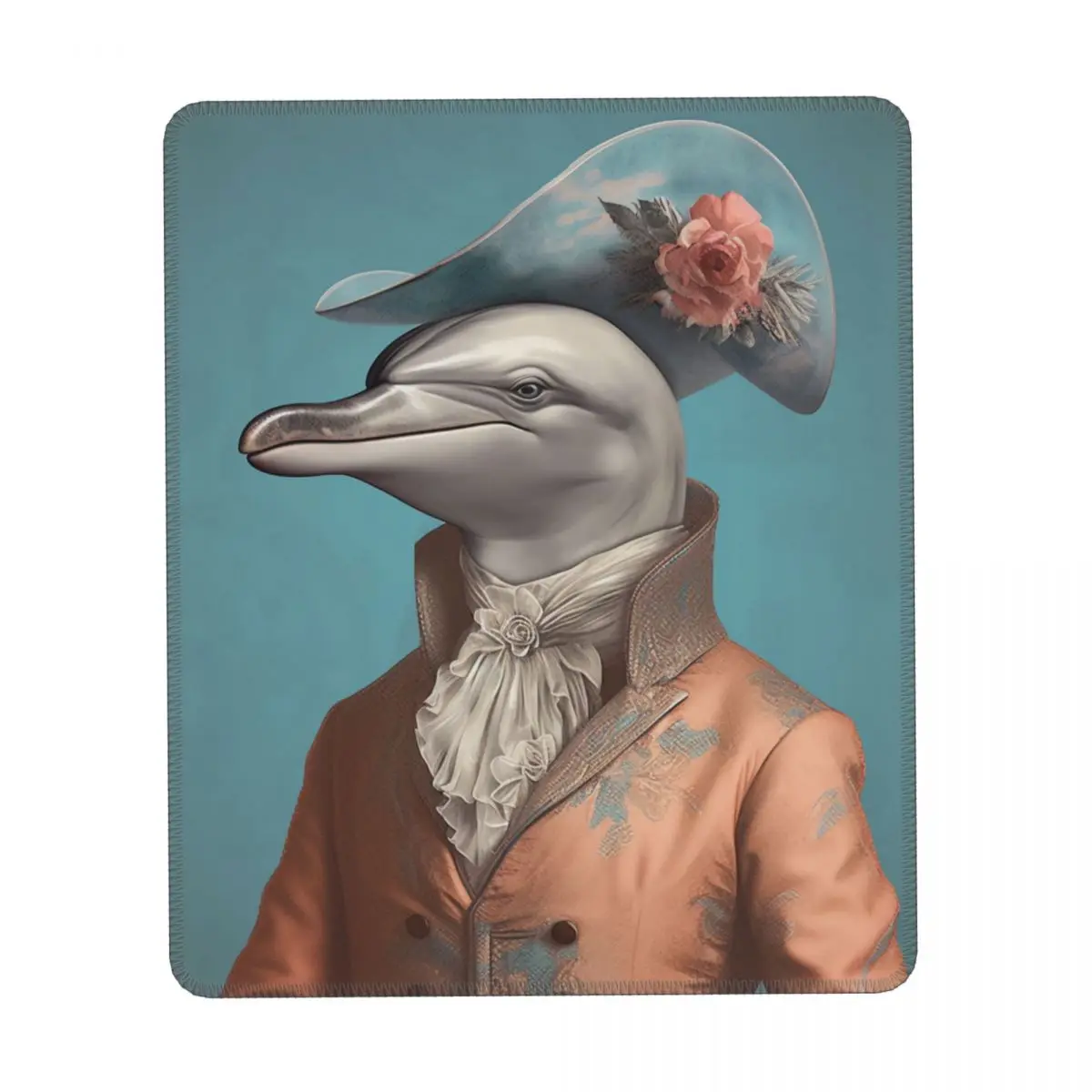 

Dolphin Vertical Print Mouse Pad Amazing Portraits Dapper Clothing Table Rubber Mousepad Rertro Anti Fatigue Quality Mouse Pads