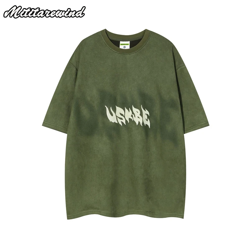 

Футболка в стиле хип-хоп с надписью и графическим принтом, Y2k