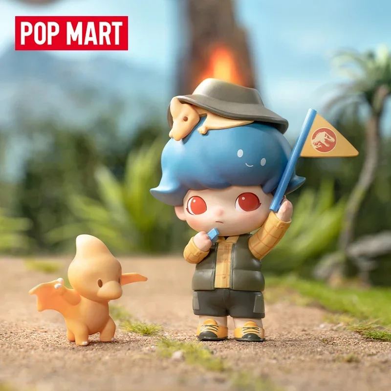 Фото POP MART Dimoo, серия «Мир Юрского периода», модная слепая случайная коробка, игрушки, загадочная коробка, сумка для догадок, экшн-фигурка, подарок-сюрприз №5