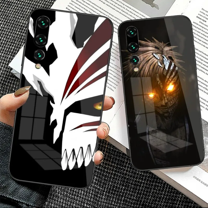 

Чехол для телефона с рисунком Аниме Манга отбеливатель для Huawei P50 P40 P30 P20 Pro Mate 40 30 20 Pro Nova 9 8 7 PC стеклянный чехол Funda Shell