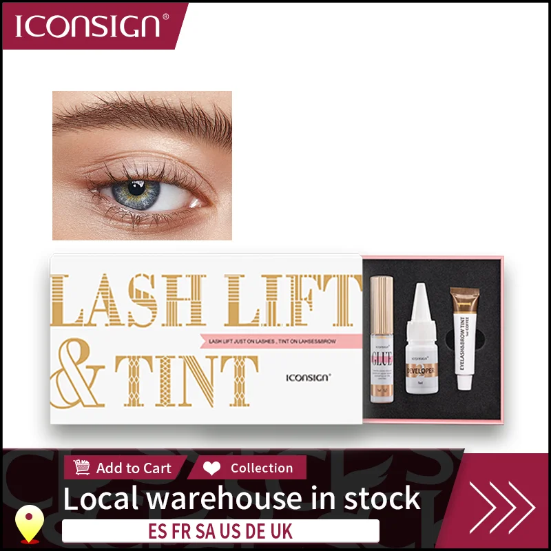 ICONSIGN Lash Lift and Tint Kit Профессиональный подтяжка для ресниц Calia Perming Lashes Tint Brow Dye инструменты для макияжа глаз дропшиппинг
