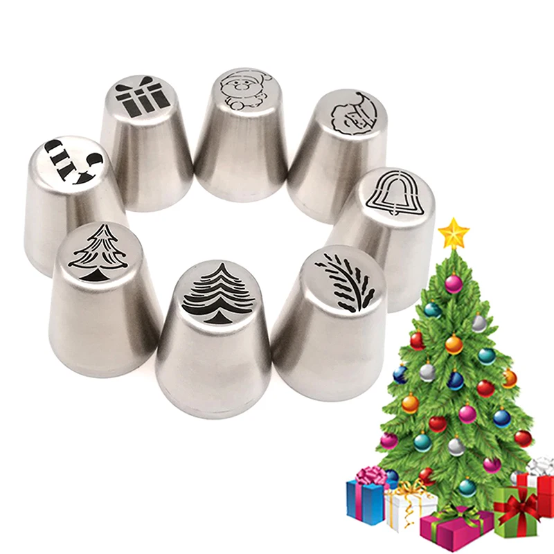 

Christmas Cake Decorating Tip 1Pc Xmas Russian Piping Tip For Cakes Cupcake Cookies Muffins Women Teens Baking Supplies