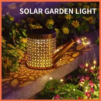 xiaomi solar watering can light led waterproof outdoor light metal lawn decor light ground plug landscape light for gardenyard