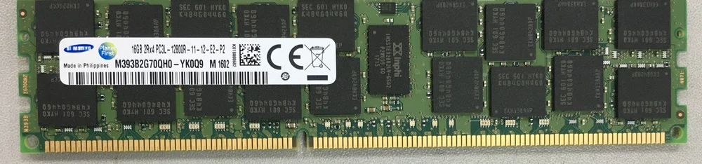 

RAM 16GB 2Rx4 PC3-12800R M393B2G70BH0-CK0Q9 server memory