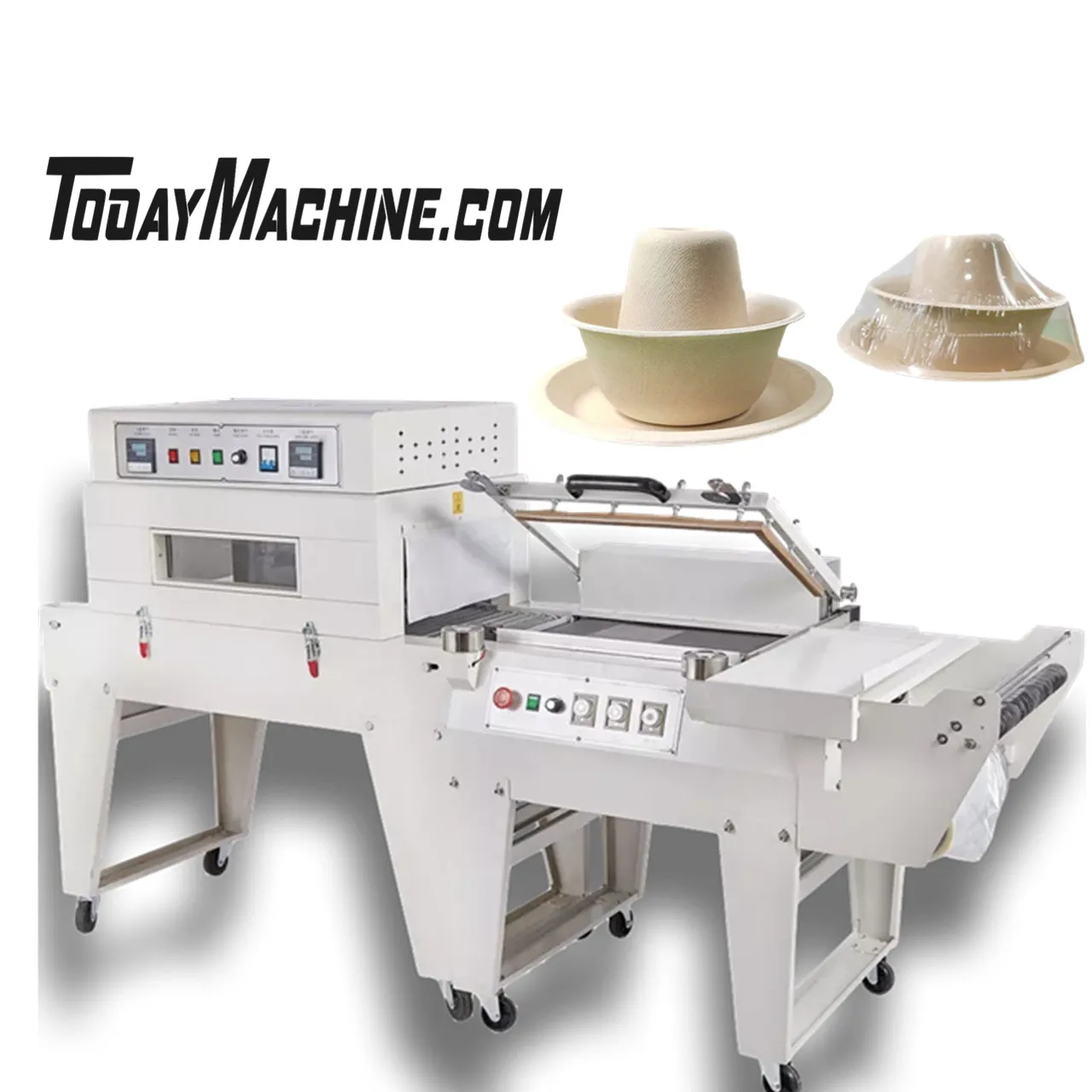 

Semi Automatic Carton Case Box L Bar Sealing Sealer Heat Shrink Tunnel Wrapping Machine