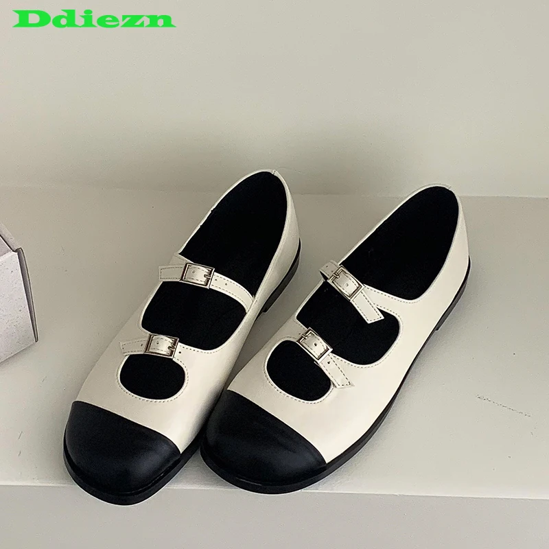 

Женские босоножки на плоской подошве, черные Повседневные балетки, сланцы, весенняя обувь, 2023