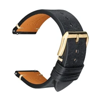 luxury genuine leather watch bands 18mm 20mm 22mm men women black brown yellow watchband for casio quick release watch strap