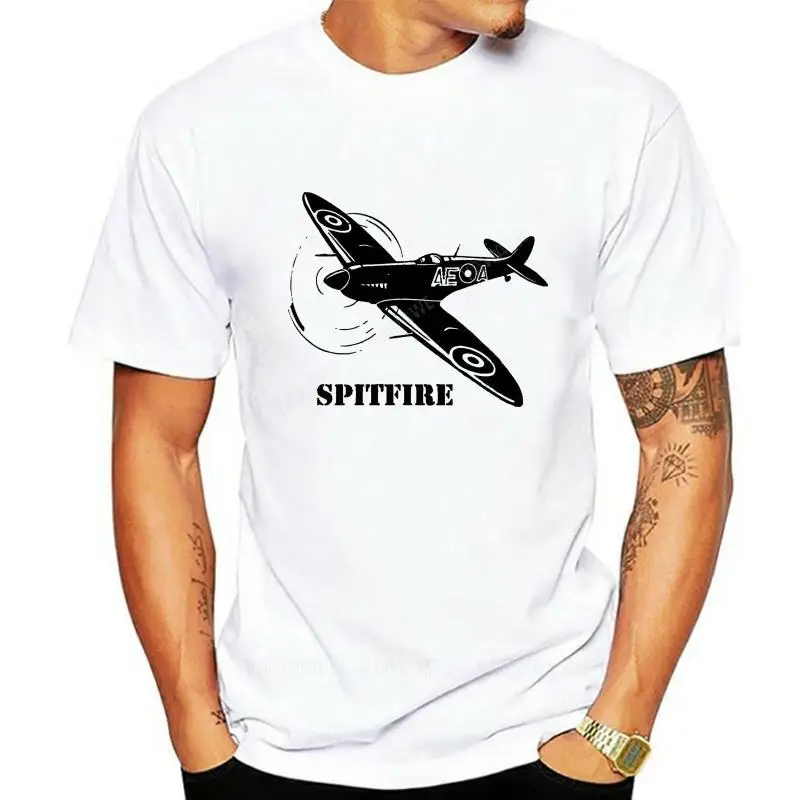 Spitfire-Camiseta винтажные для мужчин vinilo gráfico de la Segunda Zeit Stockholm tallas S-XXL regalo Fashion cumpleaños
