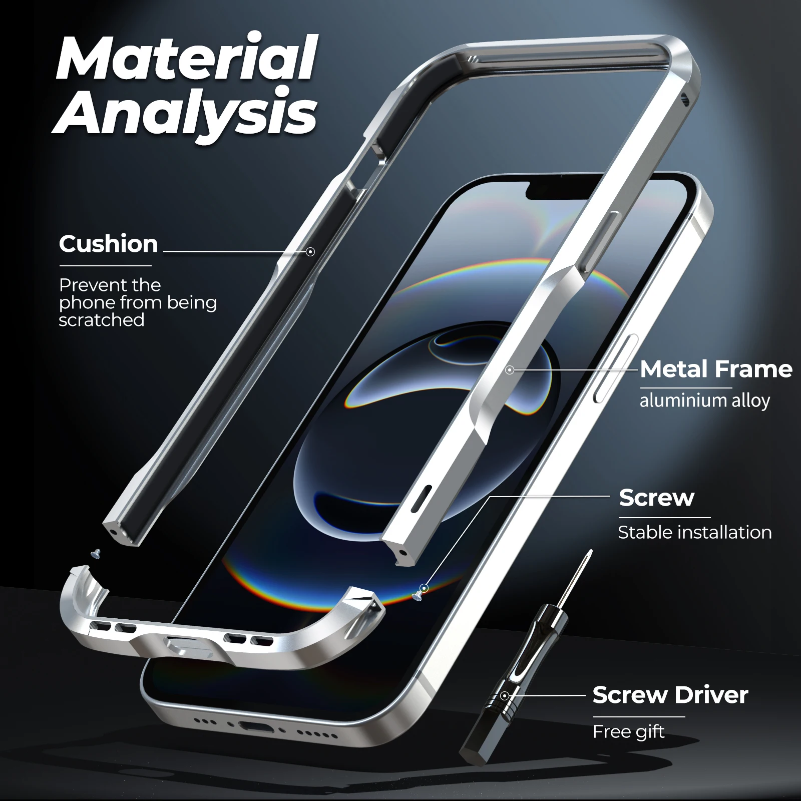 Оригинальный металлический корпус LUPHIE для iphone 16e SE 4 алюминиевый легкий чехол с