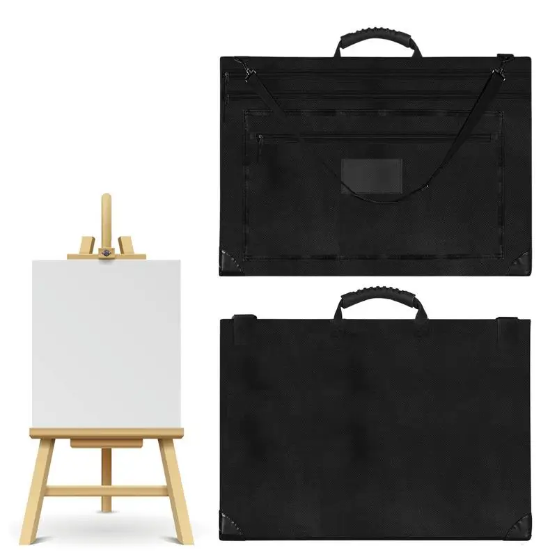 

Art Portfolio Tote Bag Art Canvas Storage Bag Art Portfolio Bag 27.6 X 21.3 Inch Poster Storage Bag For Artworks Bulletin Boards