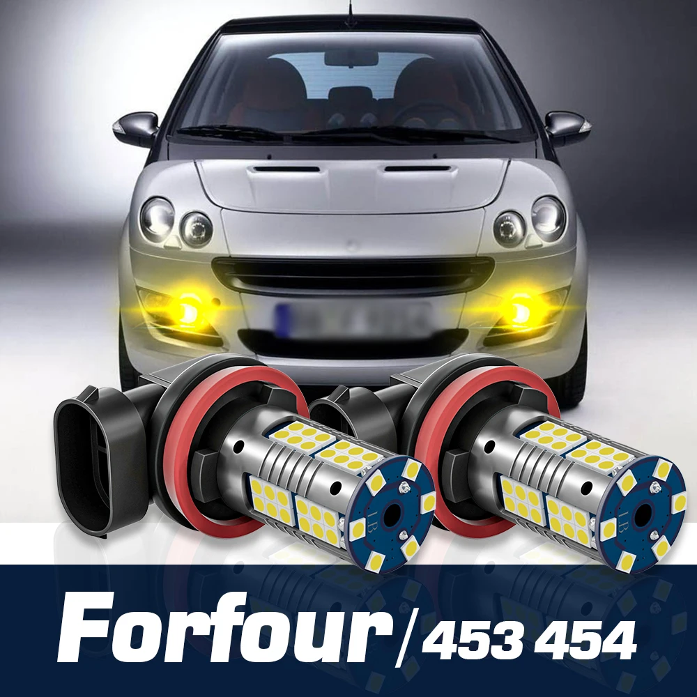 

2pcs LED Fog Light Canbus Accessories For Smart Forfour MK1 454 MK2 453 2004 2005 2006 2015 2016 2017 2018 2019