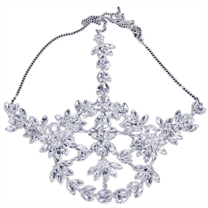 

2023 New Glinting Punk Headwear Witchcraft Accessories Costume Party Headpiece Chic Exquisite Jewelry Floral Shape