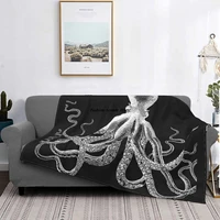 octopus vintage knitted blanket the rise of great cthulhu flannel throw blankets bed sofa personalised soft warm bedspreads