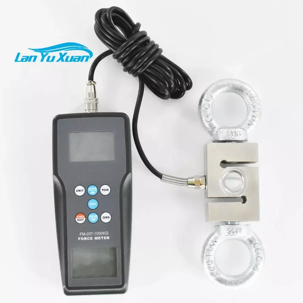 Цифровой двухтактный тестер силы 9800N 1000 кгс 230 фунтов измеритель натяжения FM-207-1000K