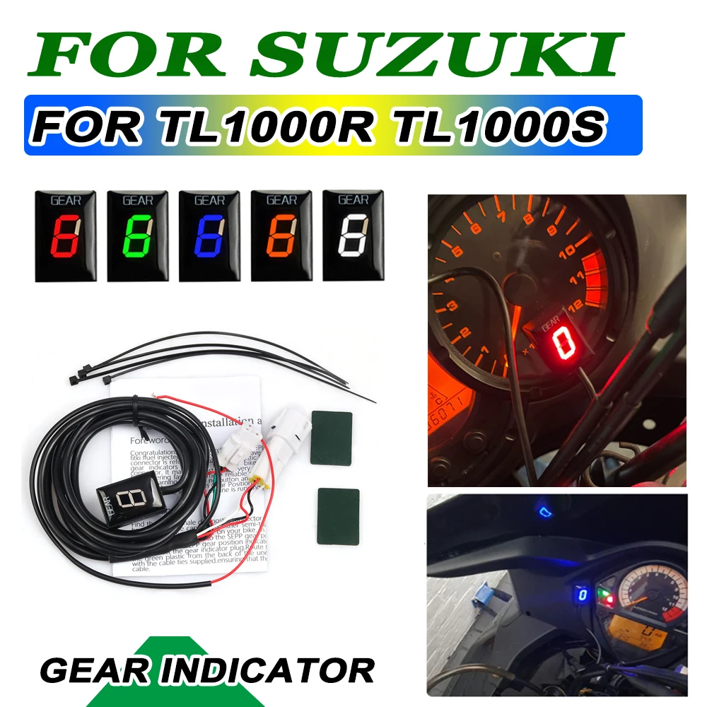 

Индикатор передачи для Suzuki TL1000R TL1000S 1998 1999 2000 2001 2002 аксессуары для мотоциклов 1-6 дисплей скорости шестерни