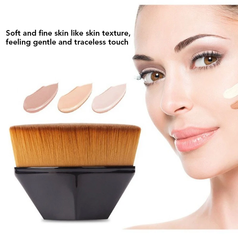 

Кисти для румян для лица, Кисть для макияжа, косметическая кисть для пудры, портативная профессиональная кисть для основы под макияж, больша...