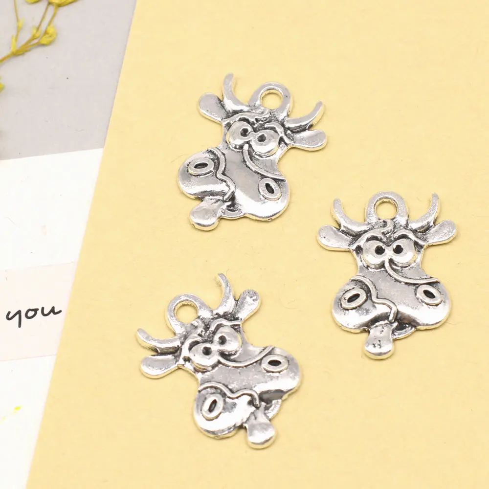 5 шт. подвески в виде молочных коров 18 х24 мм