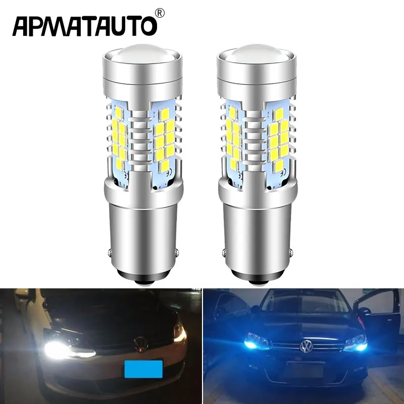 

2pcs Canbus LED Daytime Running Light DRL Bulb Lamp P21W BA15S 1156 For VW Sharan 7N 2010-2018 Transporter T5 T5.1 T6 2010-2019