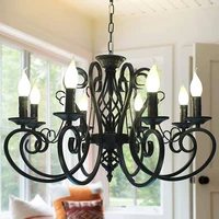 french country chandelierskitchen island candle iron black chandelierindustrial vintage pendant light fixture for farmhoused