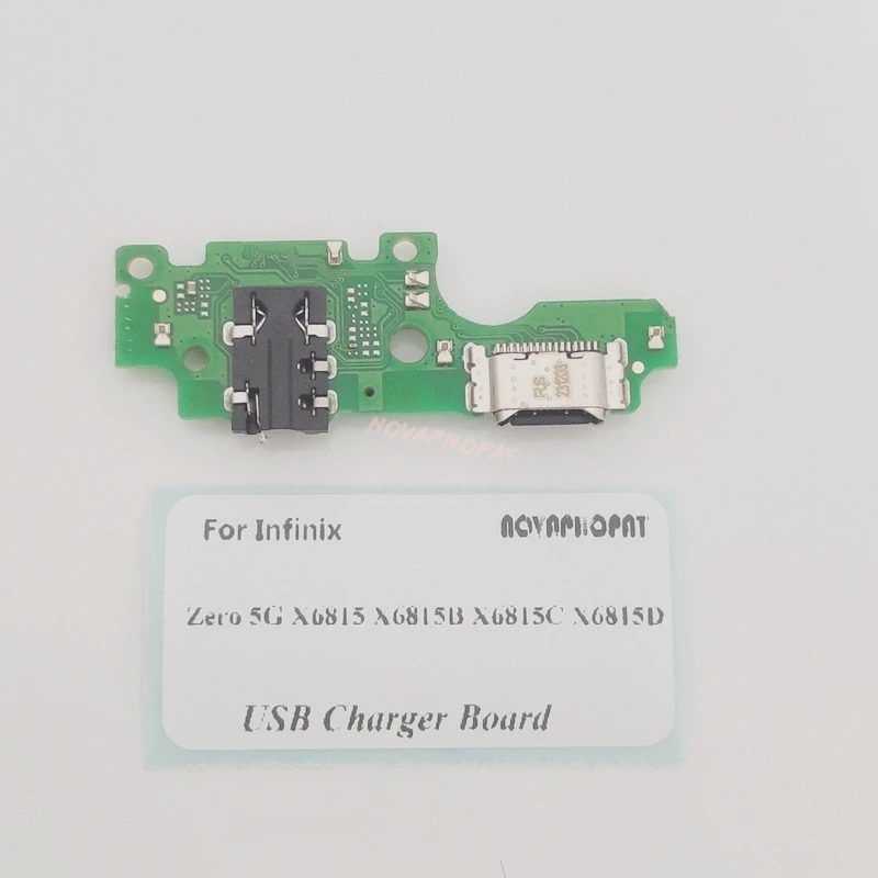 Фото Для Infinix Zero 5G X6815 X6815C USB-док-станция, порт зарядного устройства, разъем для наушников, аудиоразъем, гибкий кабель для микрофона, зарядная плата, гибкий кабель №3
