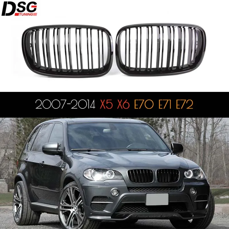 X5 X6 E70 E71 ABS гоночная Решетка переднего бампера Kindey сетка для гриля BMW 2007 - 2014