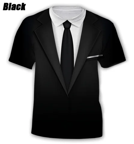 Новая летняя мужская модная повседневная футболка с короткими рукавами и 3D принтом