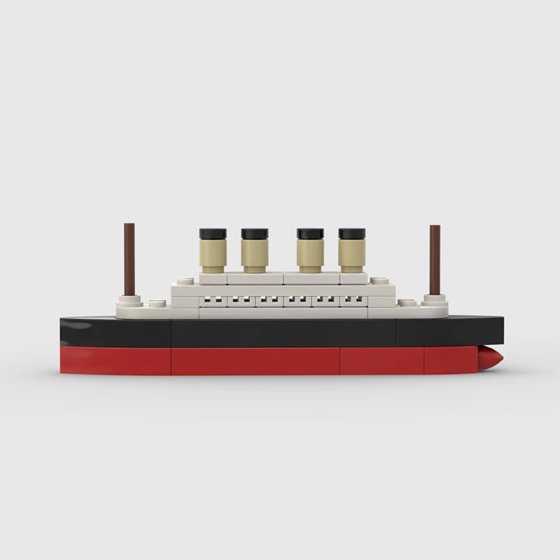 Строительные блоки MOC RMS 56 шт. строительные корабль 3D фотография розы история