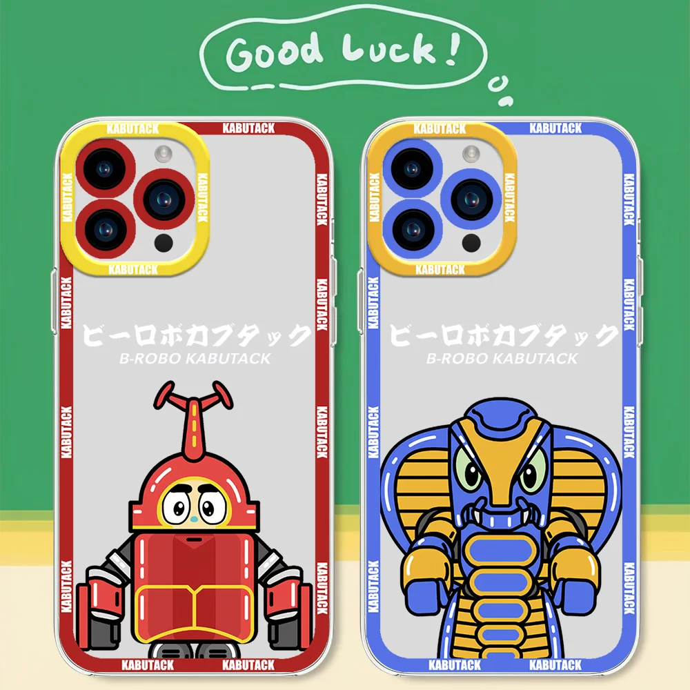 Bilibili B-Robo Kabutack For iphone 11 12 13 14 15 16 Mini Plus Pro Max Transparent Shell