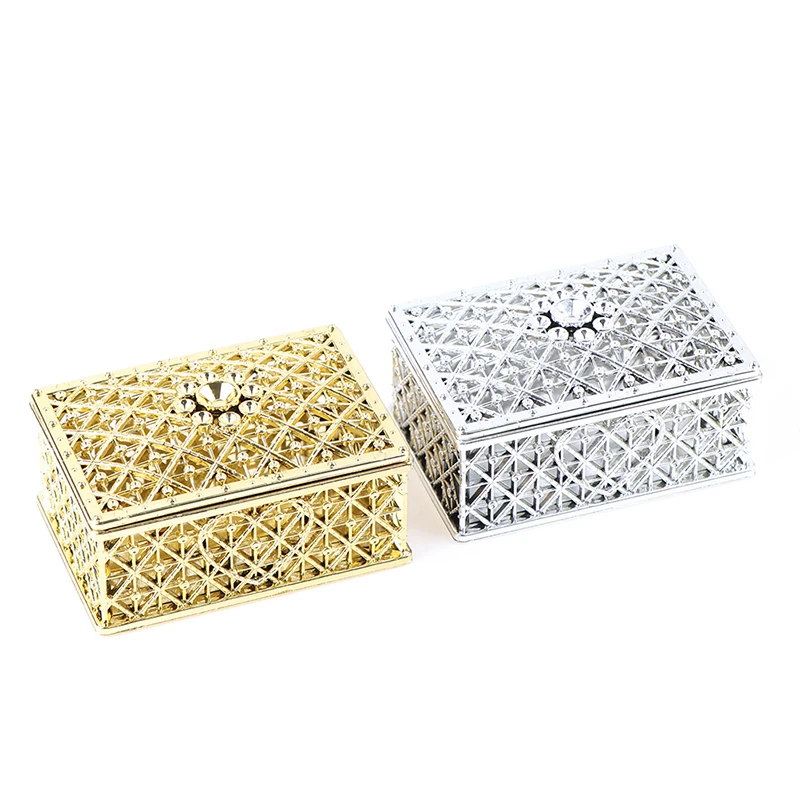 

1PC Mini Plastic Hollow Gold Foil Cake Chocolate Candy Box Wedding Favor Marriage Baby Shower Gift Box Party Event Supplies