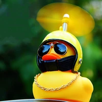 car styling broken wind helmet small yellow duck car accessories wave breaking little yellow duck for peugeot 206 307 308 207