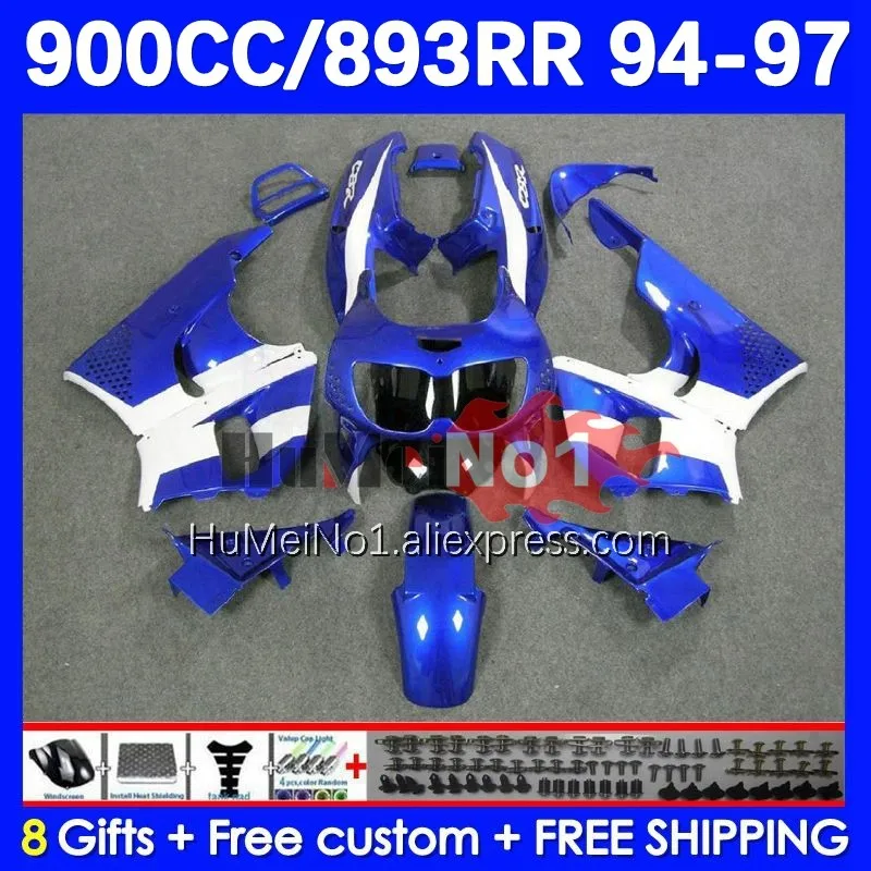 

Body For HONDA CBR 893RR CBR 893 blue stock CBR900 CBR893 RR 98No.30 CBR900RR CBR893RR 94 95 96 97 1994 1995 1996 1997 Fairing