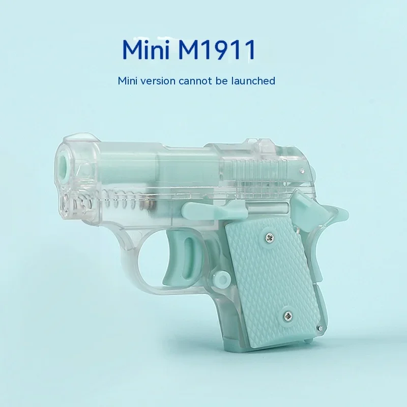 

3D Gravity Model Gun Mini Glock Toy Gun Luminous Transparent Shell Trendy Stress Relief Toys Birthday Halloween Christmas Gift