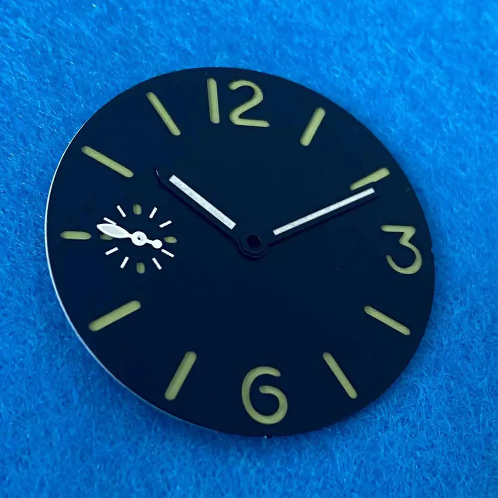 Циферблат для часов 34 5 мм/36 мм + зеленые стрелки светящиеся аксессуары подходит ETA